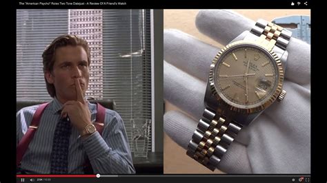 american psycho rolex datejust|rolex american psycho problems.